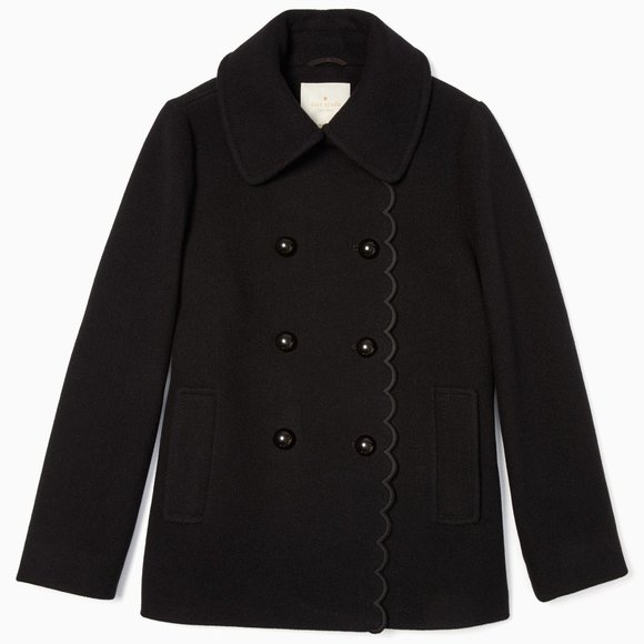 Kate Spade New York out west scallop peacoat